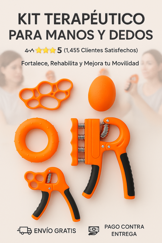 kit terapéutico para manos y dedos